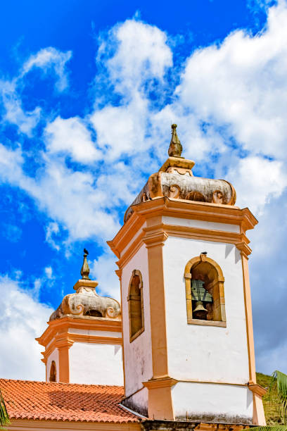 istock Ancient and historical catholic bell church tower 1141325819