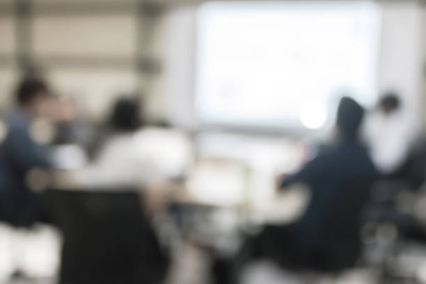 istock Blur office meeting background business people working group in discussion boardroom 1141329100