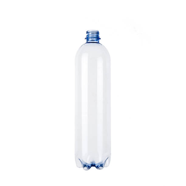 botella de plástico vacía sin usar - bottle plastic label green fotografías e imágenes de stock
