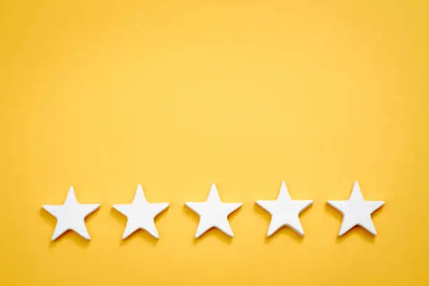Photo of five star quality rating evaluation classification