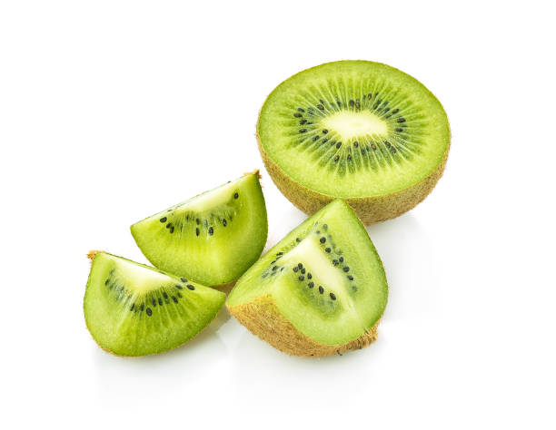 istock Kiwi slice isolated on white background 1141331744