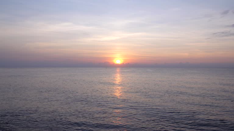 Beautiful sunrise over the sea