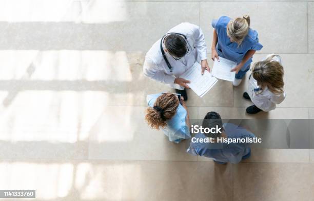 Gesundheitsfachleute Während Eines Treffens Im Krankenhaus Stockfoto und mehr Bilder von Gesundheitswesen und Medizin
