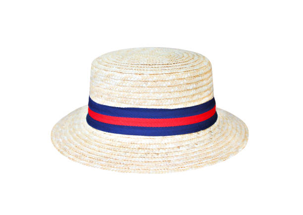 istock Pink hats with blue and red fabric edge  isolated on white background  , clipping path 1141342024