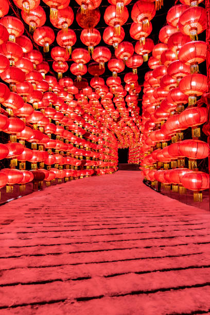 istock Red lanterns at the festival 1141342372