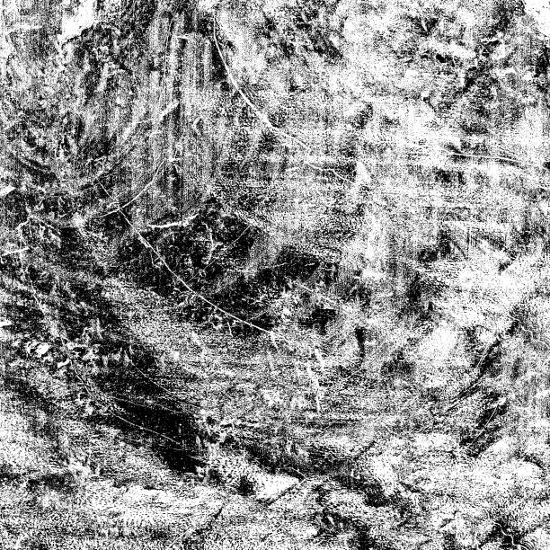 istock Texture black and white grunge. Background of cracks, chips, scuffs. Vintage surface covered with stains and dirt 1141346047