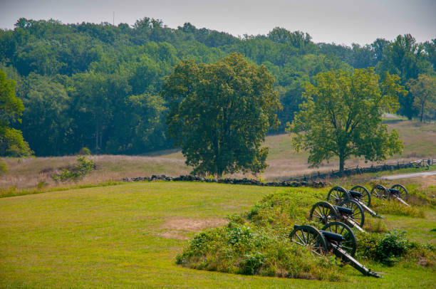 이스트 묘지 언덕 - american civil war battle conflict gettysburg national military park 뉴스 사진 이미지