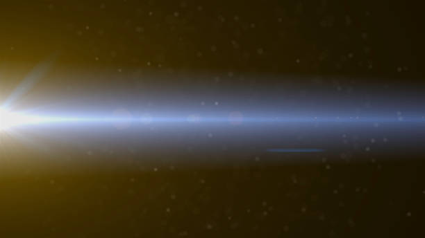 istock Real Lens Flare Shot in Studio over Black Background. Easy to add as Overlay or Screen Filter over Photos 1141352492