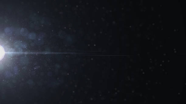 istock Real Lens Flare Shot in Studio over Black Background. Easy to add as Overlay or Screen Filter over Photos 1141352582