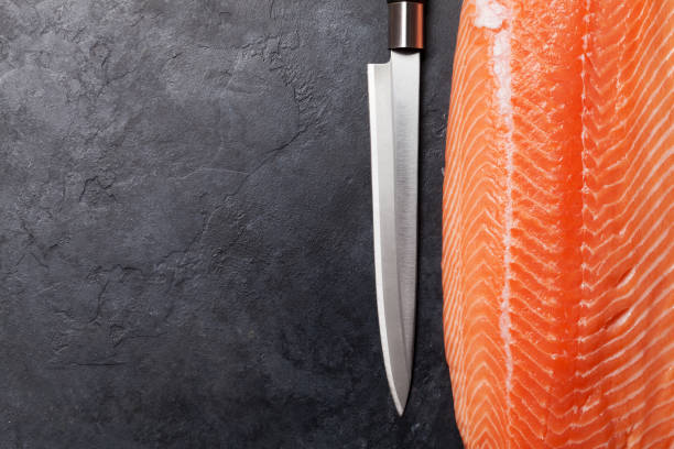 istock Raw salmon fish fillet 1141356003