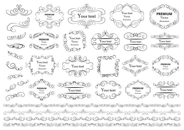 Text Embelshments 1,600+ Font Embellishments Stock Illustrations, Royalty-Free Vector ...