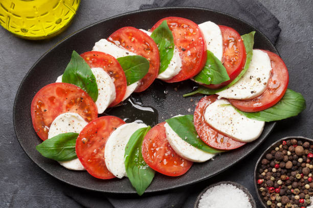 istock Delicious italian caprese salad 1141361748