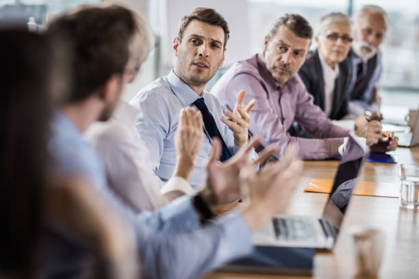 istock Business discussion on a meeting! 1141364301