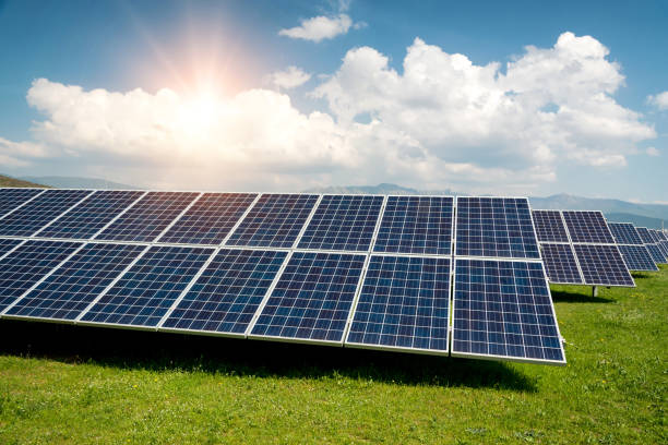 istock Solar panel, photovoltaic, alternative electricity source - concept of sustainable resources 1141364393