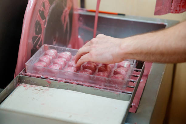 istock Pressing rubby chocolate truffle mold against grill 1141375076