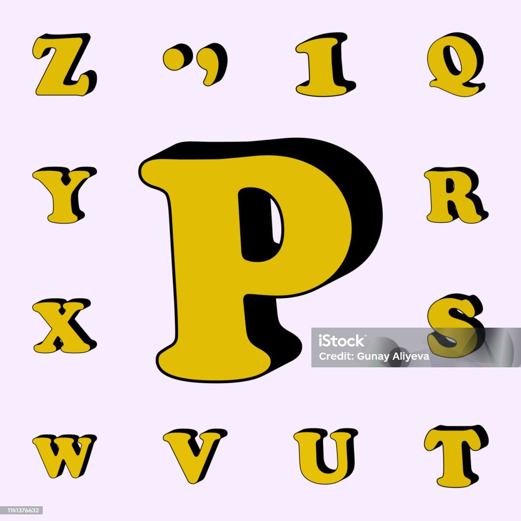 Letter P Alphabet 3d Icon 3d Words Icons Universal Set For Web And ...
