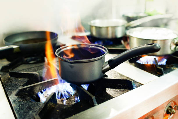istock Chef preparing food, meal, in the kitchen, chef cooking, Chef decorating dish 1141376817
