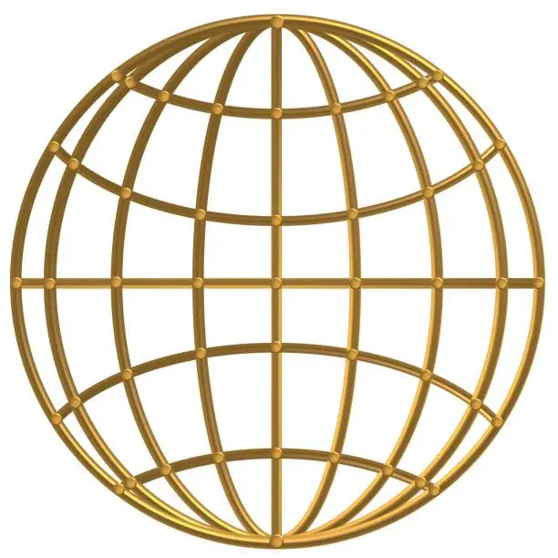 Golden Globe Compass Anchor Wind Rose Steering Wheel