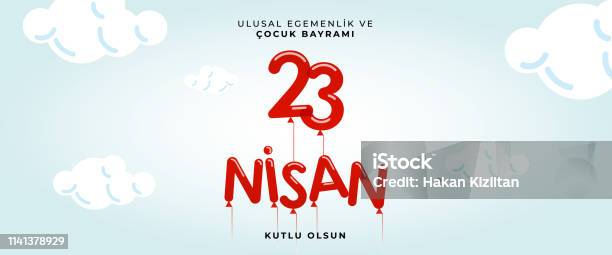 23 April National Sovereignty And Childrens Day In Turkey Vector Illustrations Stock Illustration - Download Image Now