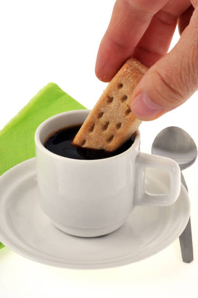 istock Shortbread dipped in a cup of coffee 1141379225
