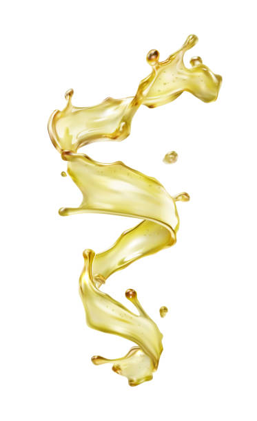 istock Olive or engine oil splash, cosmetic serum liquid isolated on white background 1141387064