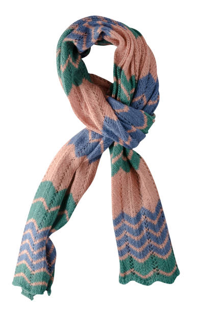 istock scarf summer. multicolored scarf. Scarf top view 1141390988