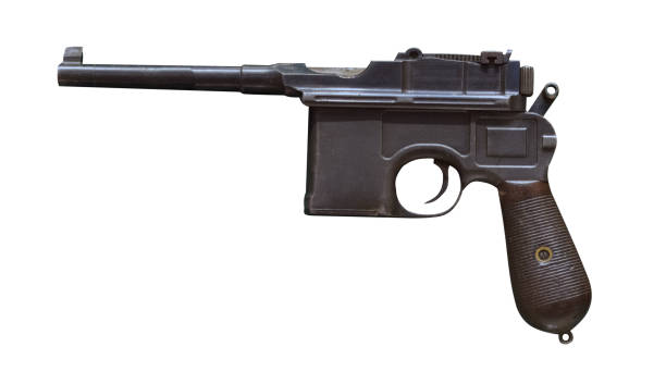 istock Gun isolated on white background. gun from World War II 1141391517