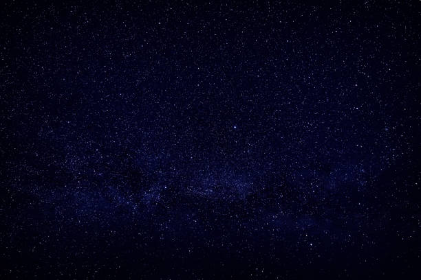 istock Bright stars in the night sky, view of open space. 1141394639