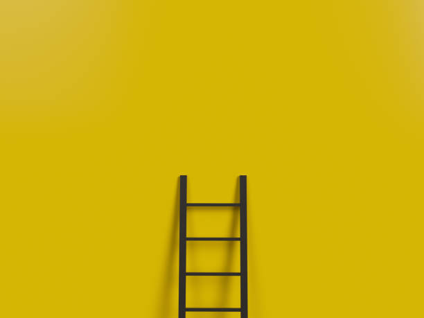 istock Ladder stands near the wall 1141396138
