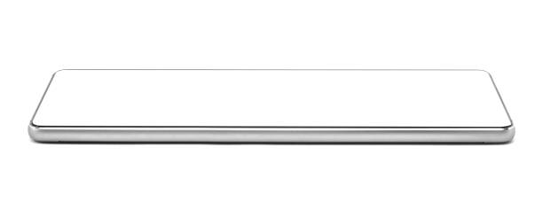 istock Blank screen Long Mobile phone isolated on white background with Clipping path. 1141400304