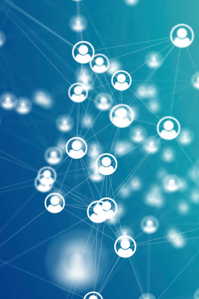istock Social Network Connections icons on backgrounds 1141403567