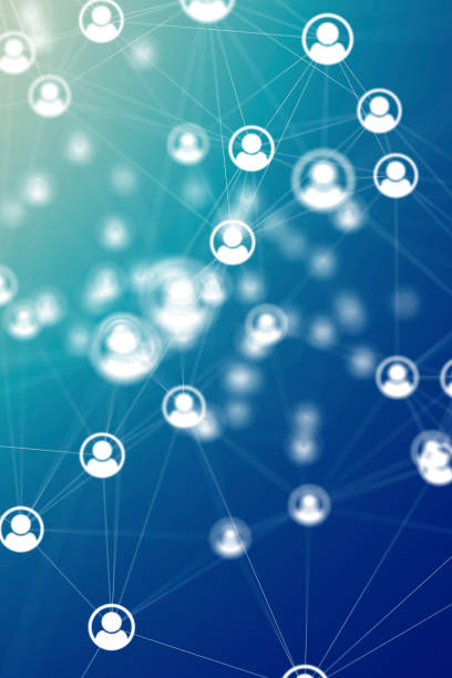 istock Social Network Connections icons on backgrounds 1141403575