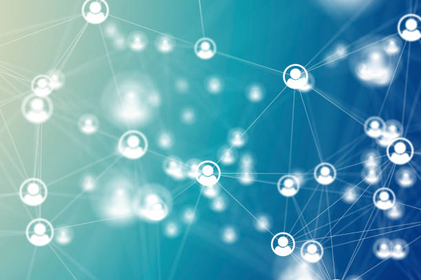 istock Social Network Connections icons on backgrounds 1141403577