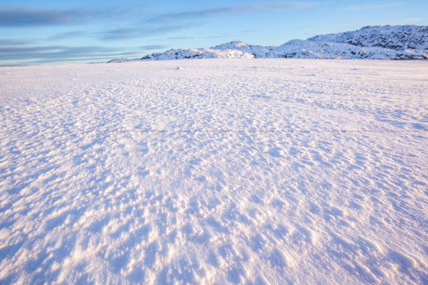 istock Snow desert. Kola Peninsula landscape 1141405047