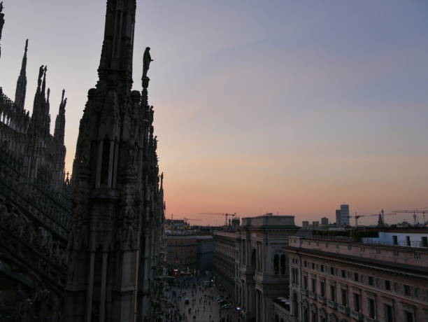 istock Milan at sunset city centre 1141406118