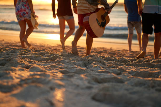 Let the sand scrunch beneath your feet...
