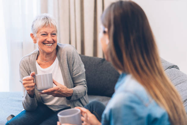istock Senior woman with her daughter 1141415390