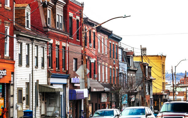 istock Street in Bloomfield district, Pittsburgh PA 1141416004