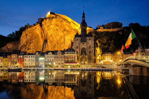 istock Night view of Dinant town, Belgium 1141416856