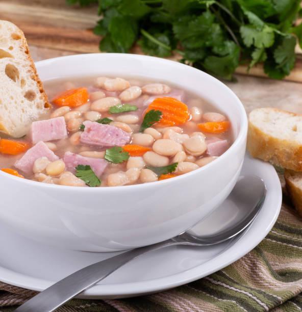 istock Bowl of Ham and Bean Soup 1141420693