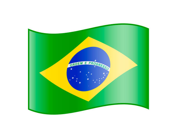 istock Flag of Brazil. Glossy Icon 1141421522