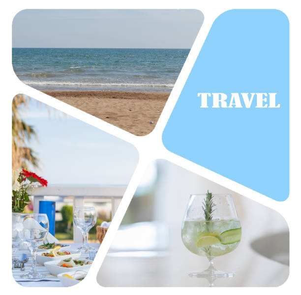 Travel photo collage
