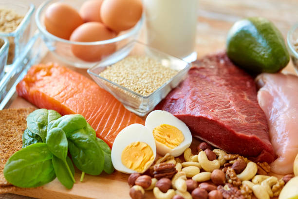 istock natural protein food on table 1141435855