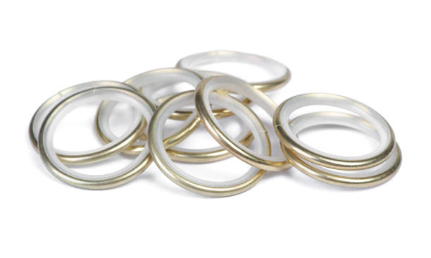 istock Group of technical golden rings 1141435888
