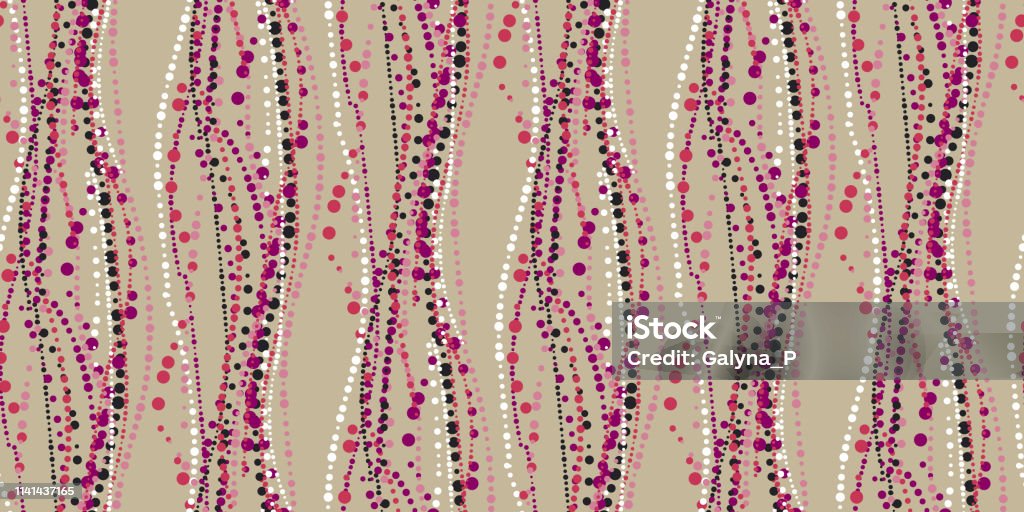 Feisoon Pattern Abstract Garland Festoon Vector Seamless Pattern Stock Illustration ...