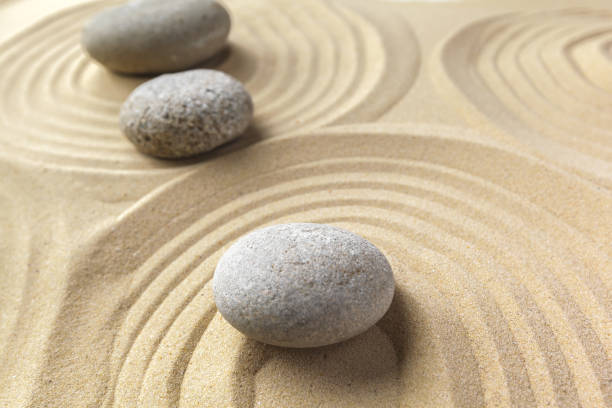 istock zen garden meditation stone background 1141437450