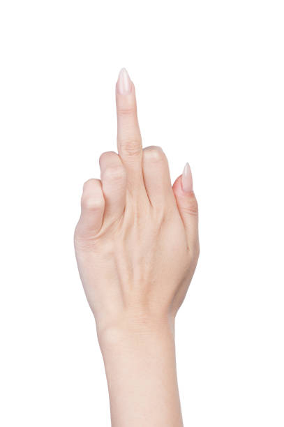 istock Female finger hand symbols 1141438885