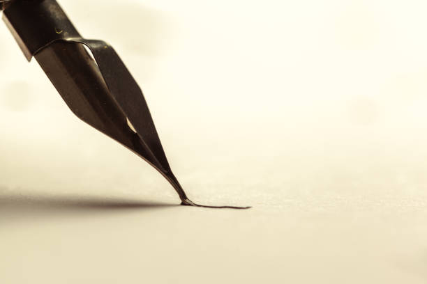 istock Antique fountain pen writing 1141438946