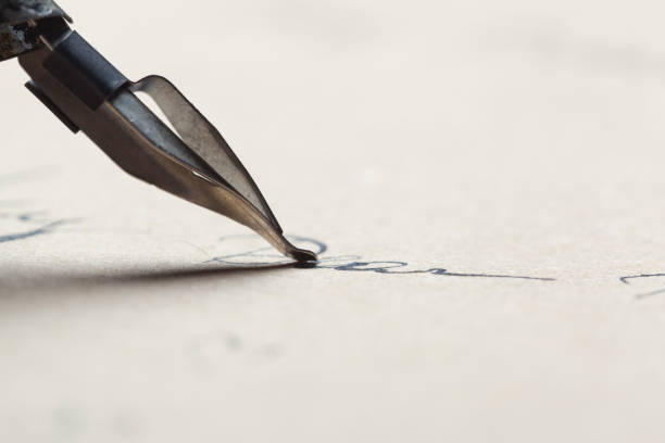 istock Antique fountain pen writing 1141438961