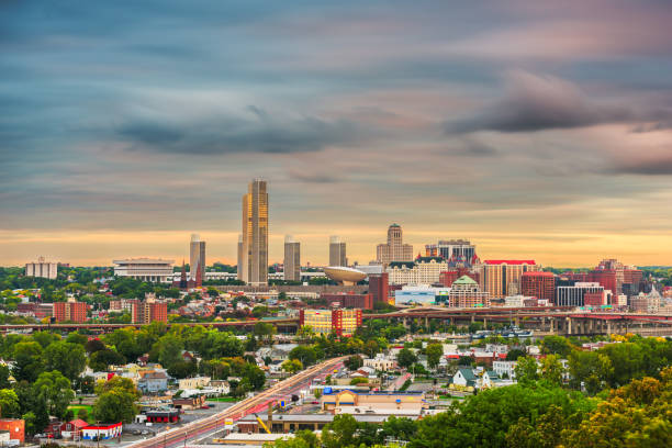 istock Albany, New York, USA skyline 1141440299